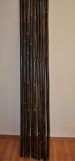 Bambusová tyč 3-4 cm, délka 4 metry, bambus black - podélně prasklá , 