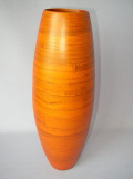 Bambusová váza vysoká oranžová, 